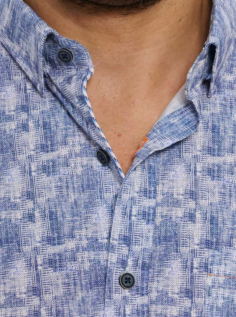 Blue Robert Graham Chastin Long Sleeve Button Down Shirt | 469230SXN