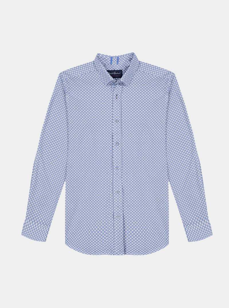 Blue Robert Graham Conall Long Sleeve Button Down Shirt | 540796IKX