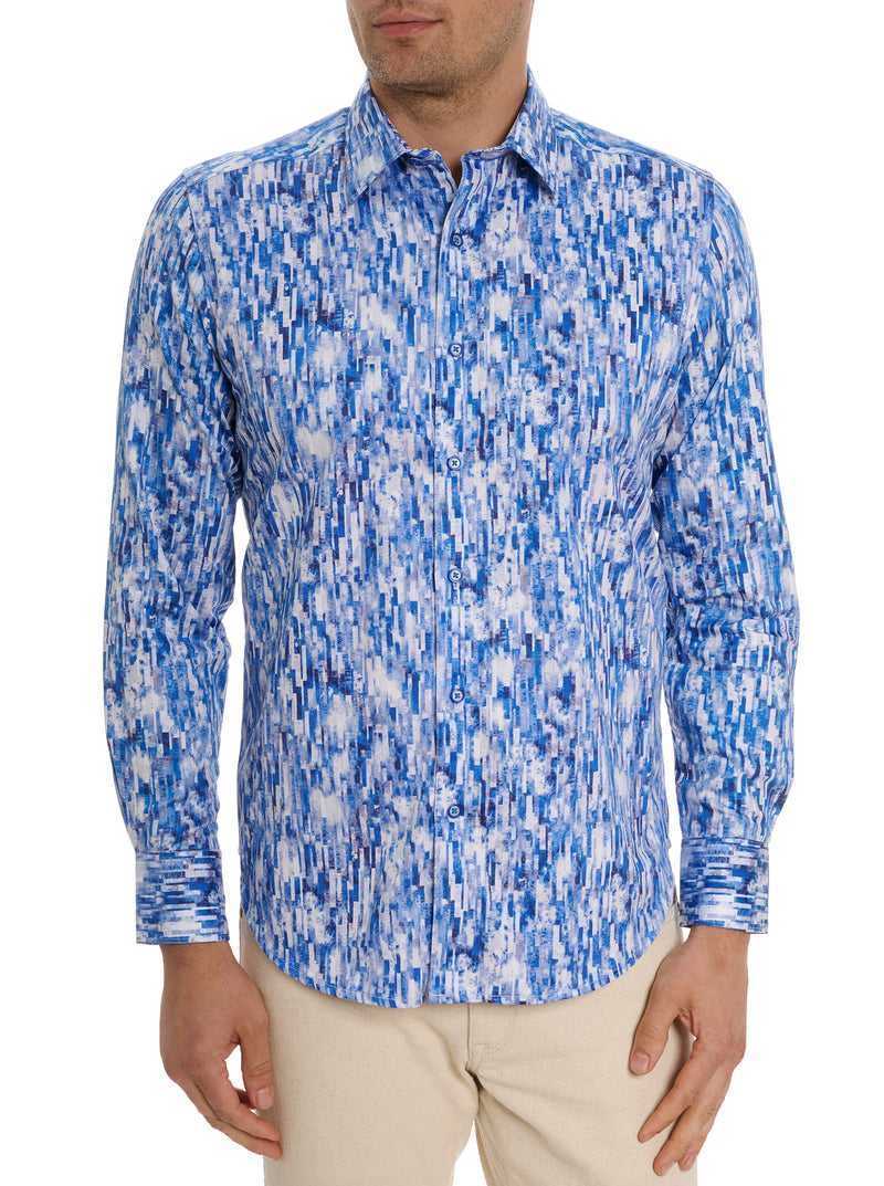 Blue Robert Graham Demeri Long Sleeve Button Down Shirt | 789042DYO