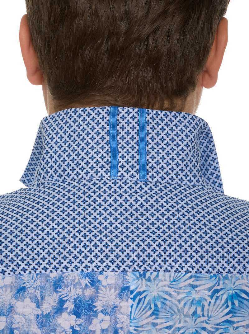 Blue Robert Graham Fontana Short Sleeve Button Down | 308615RLT