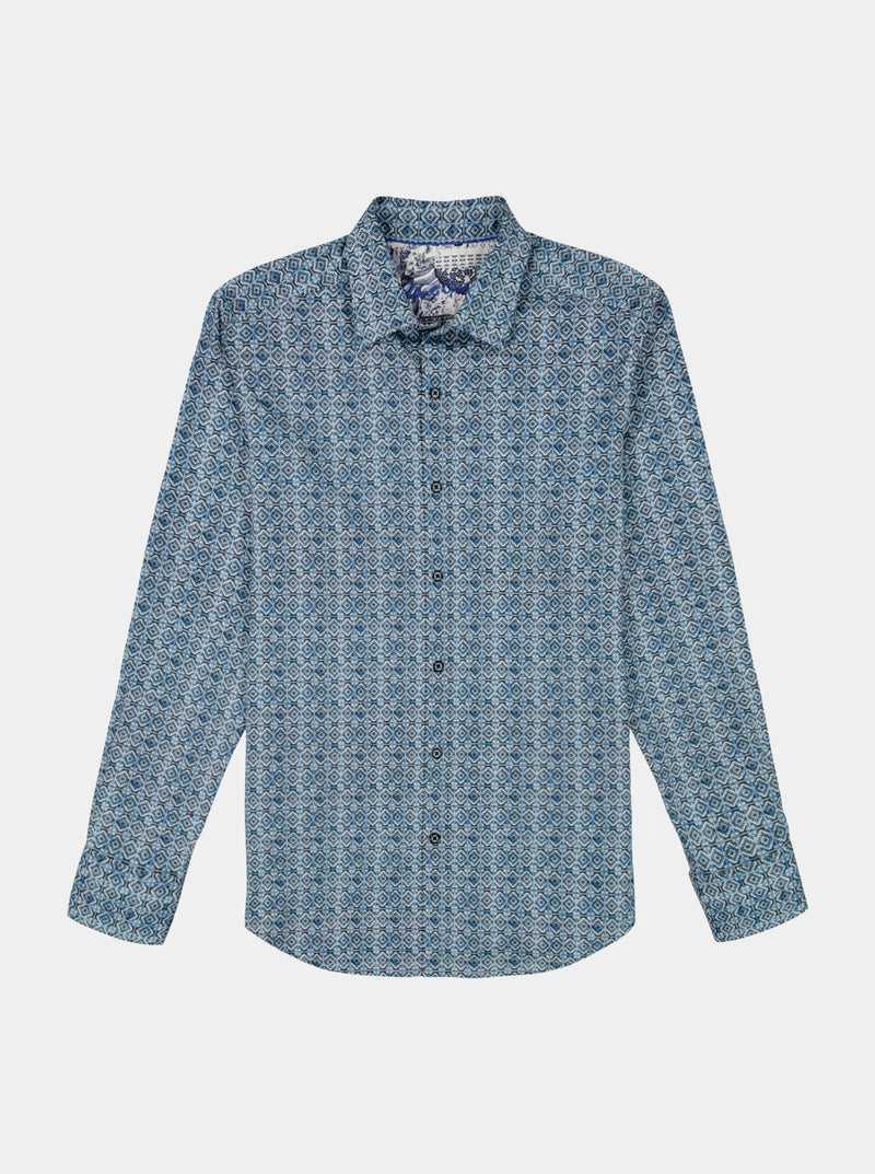 Blue Robert Graham Frisco Long Sleeve Button Down Shirt | 123497KNO