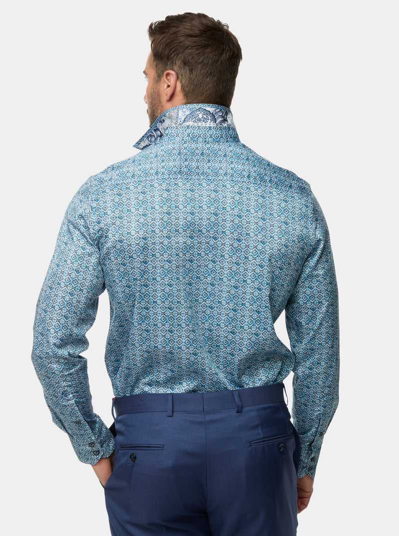 Blue Robert Graham Frisco Long Sleeve Button Down Shirt | 123497KNO