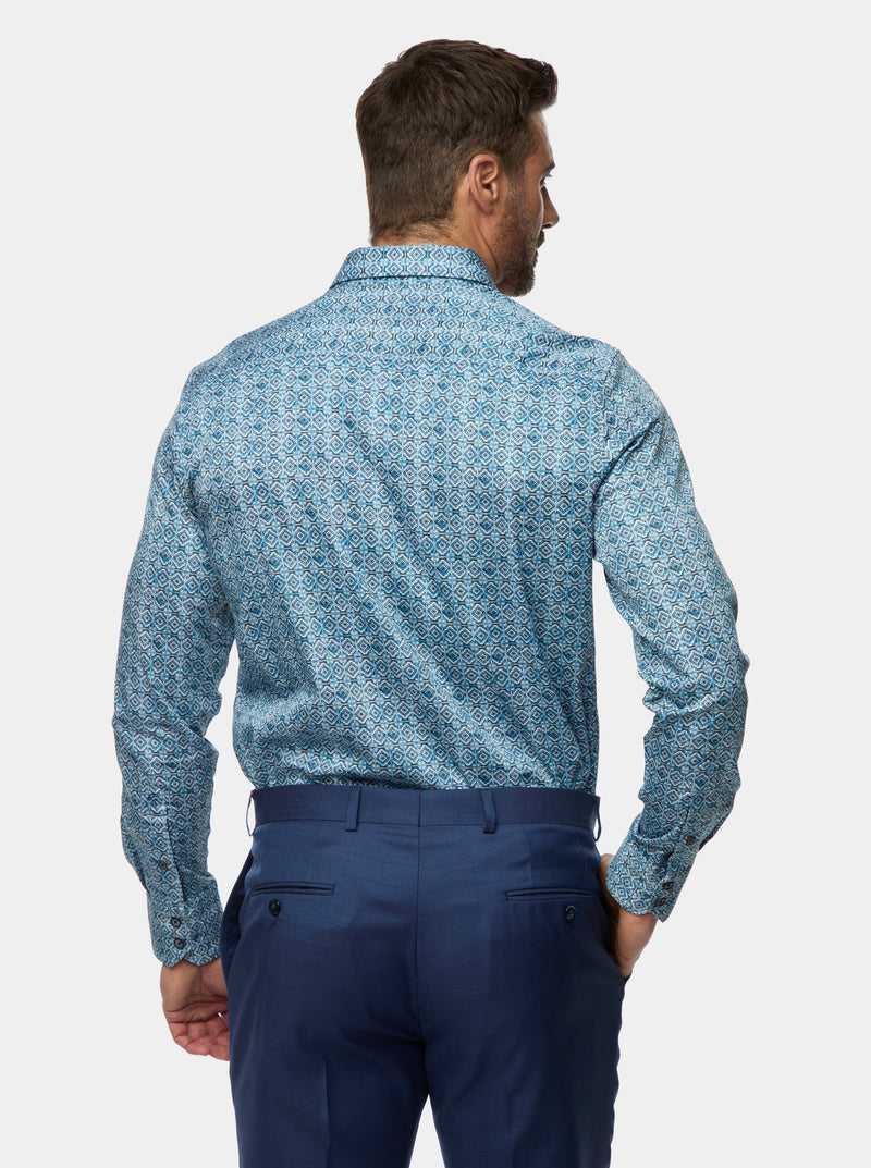 Blue Robert Graham Frisco Long Sleeve Button Down Shirt | 123497KNO