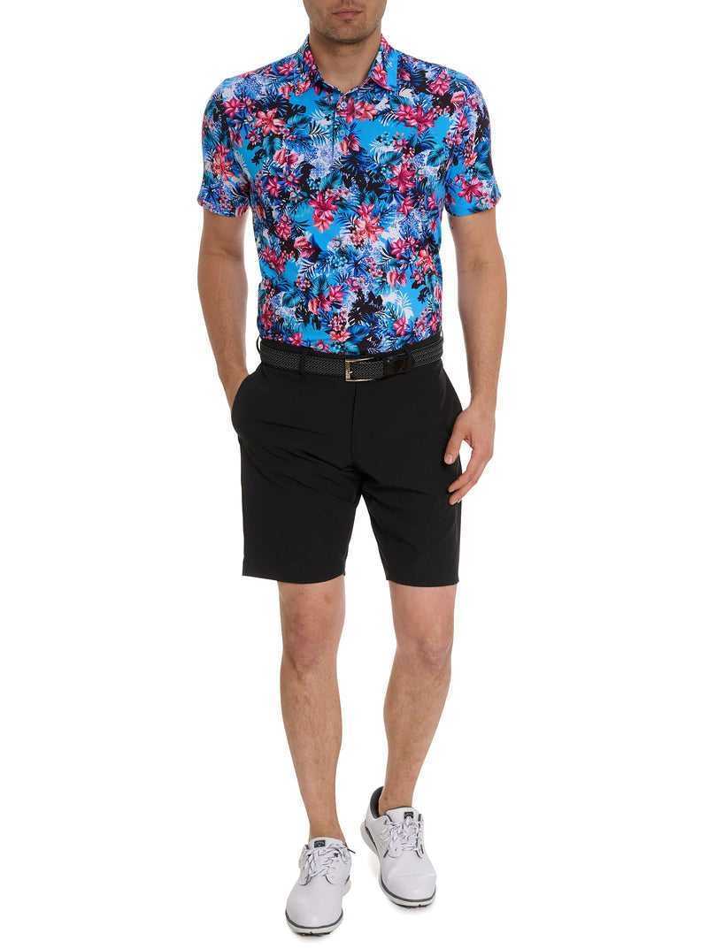 Blue Robert Graham Island Time Polo | 379405ECM