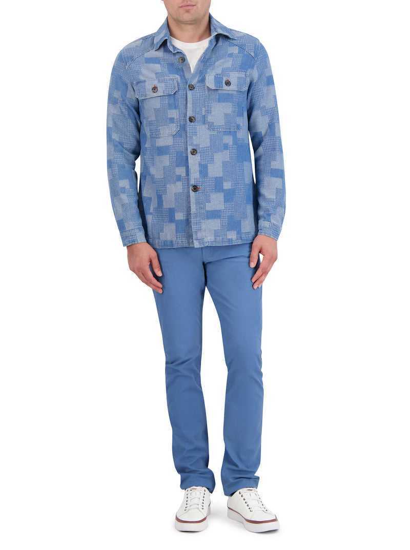 Blue Robert Graham Jaxon Overshirt | 108253VGE