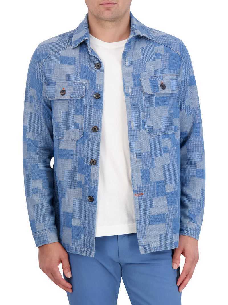 Blue Robert Graham Jaxon Overshirt | 108253VGE