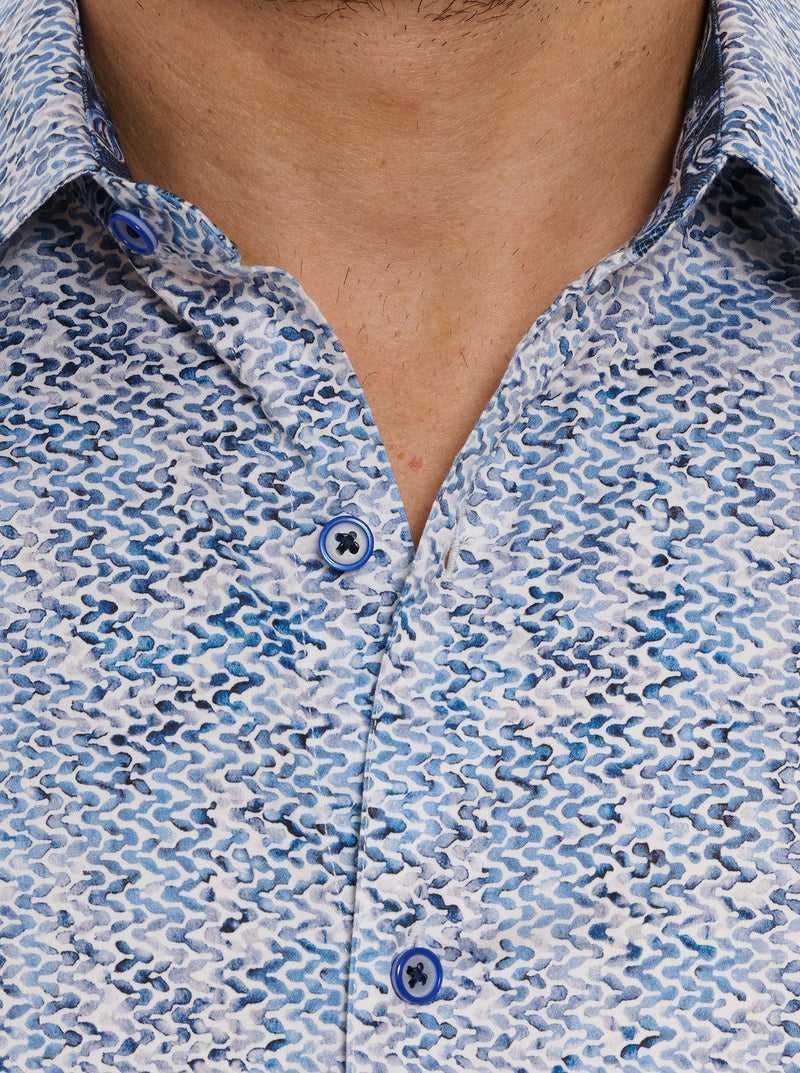 Blue Robert Graham Kaimana Long Sleeve Button Down Shirt | 651982XKY