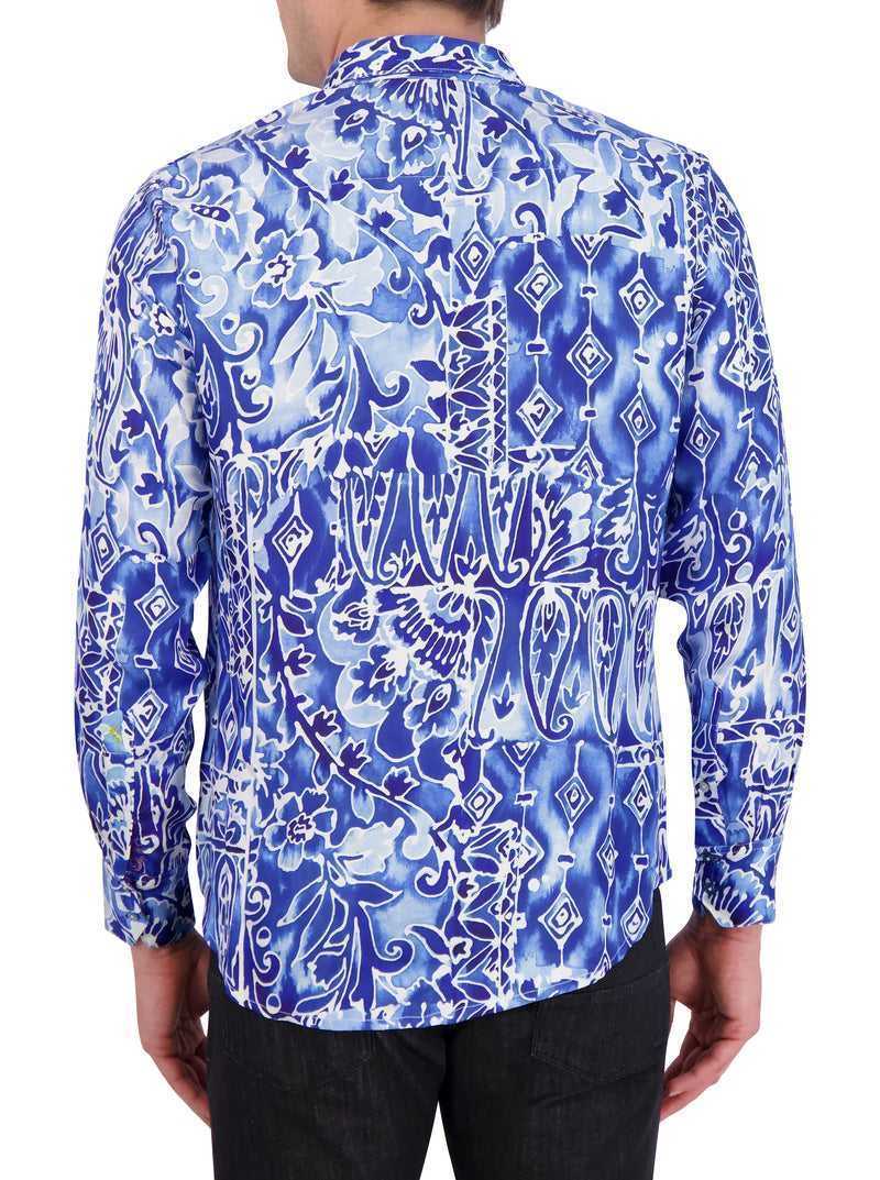 Blue Robert Graham Limited Edition Jaipore Long Sleeve Button Down Shirt | 751264AXR