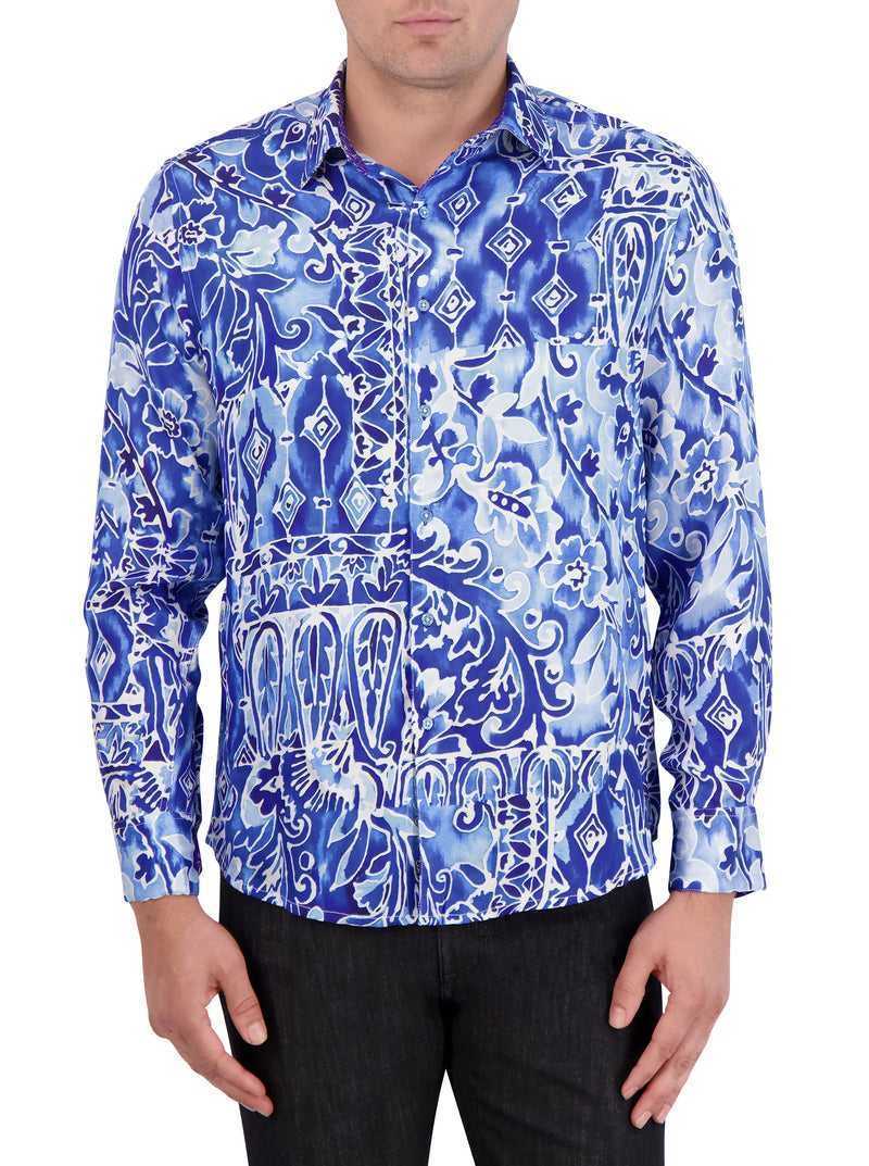 Blue Robert Graham Limited Edition Jaipore Long Sleeve Button Down Shirt | 751264AXR