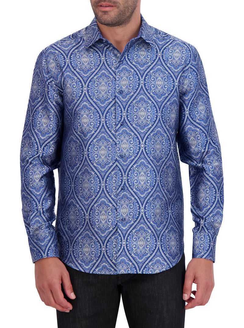 Blue Robert Graham Limited Edition Sovereignty Long Sleeve Button Down Shirt | 128937GEK