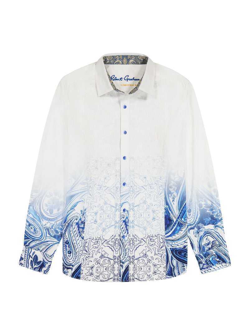 Blue Robert Graham Limited Edition The Dorce Long Sleeve Button Down Shirt Big | 189453KLS