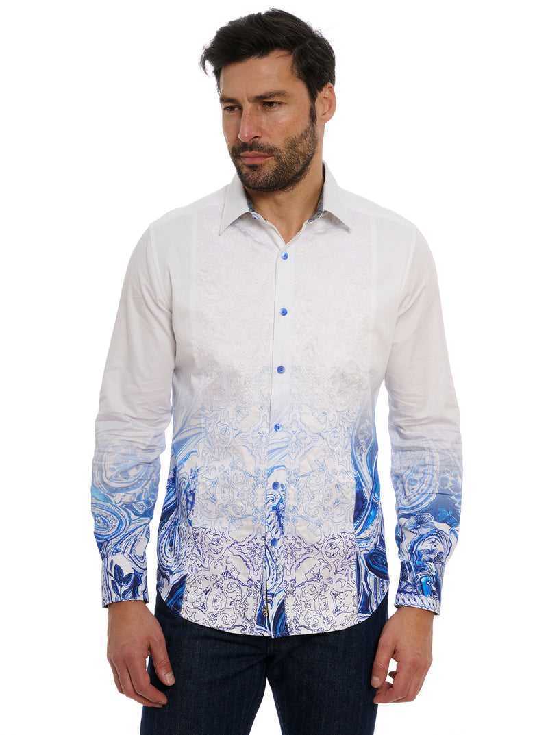 Blue Robert Graham Limited Edition The Dorce Long Sleeve Button Down Shirt Big | 189453KLS