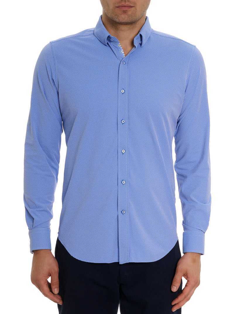 Blue Robert Graham Marcus Motion Long Sleeve Button Down Shirt | 156309XEG