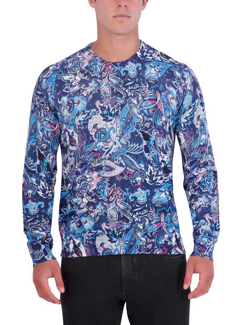 Blue Robert Graham Meier Sweater | 870543BYA