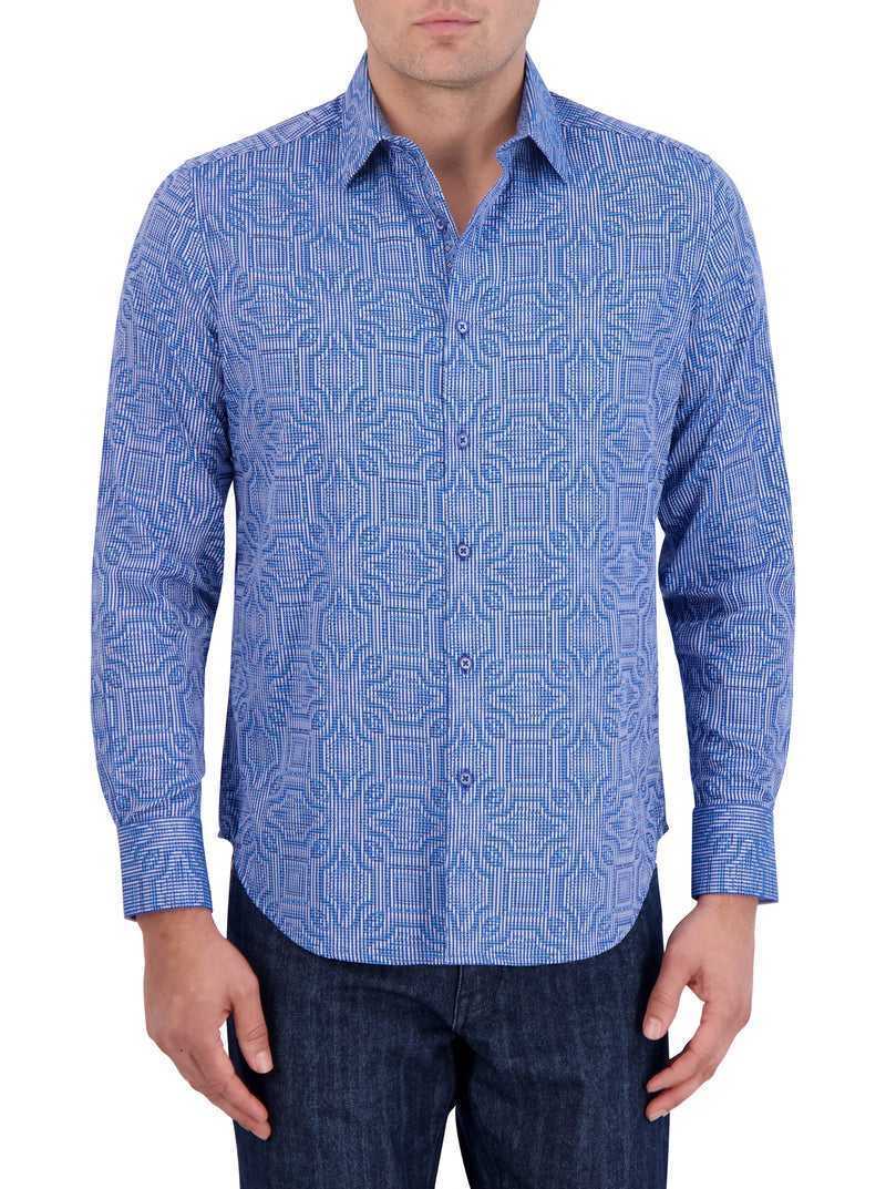 Blue Robert Graham Voyage Long Sleeve Button Down Shirt | 057638YIH