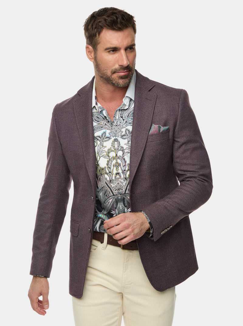 Bordeaux Robert Graham The Jetset Iii Woven Sport Coat | 217503ZBL