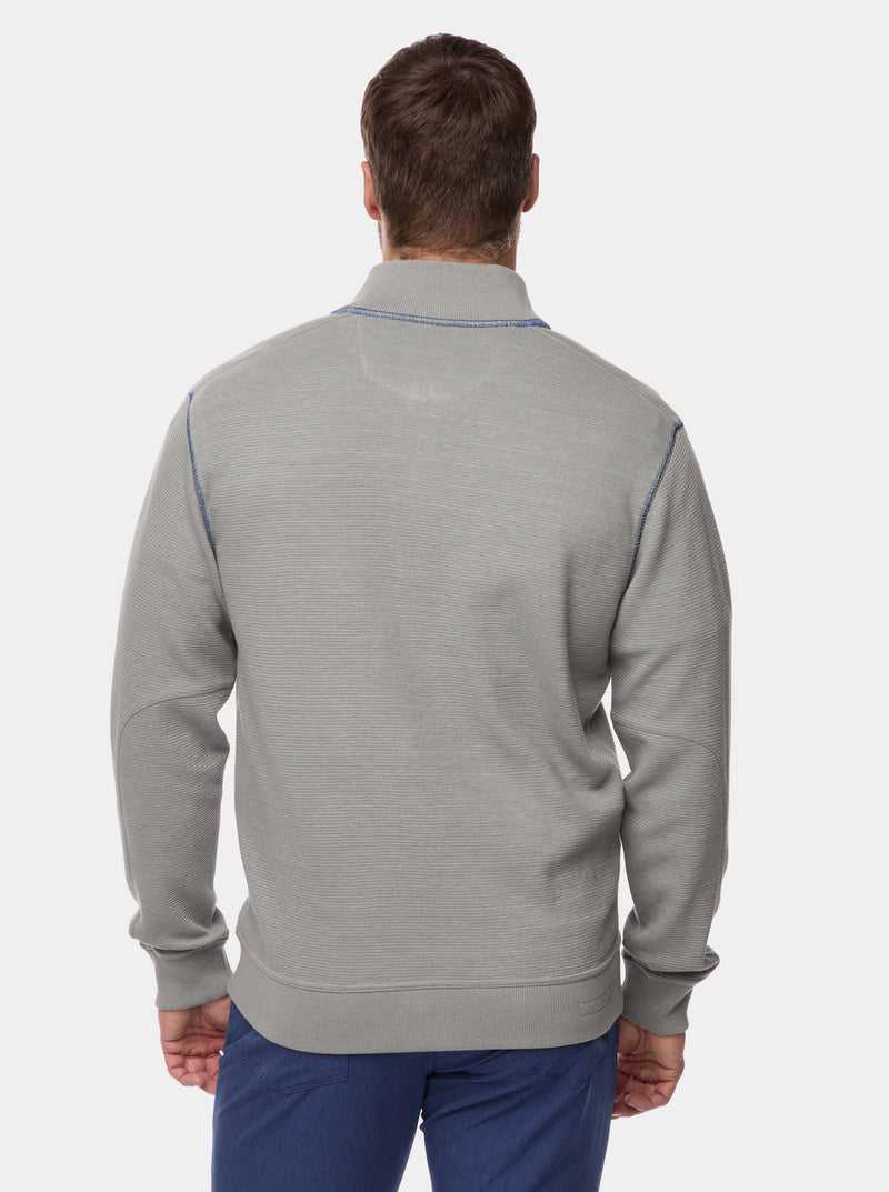 Charcoal Robert Graham Moser Long Sleeve Knit Full Zip | 892136SVX