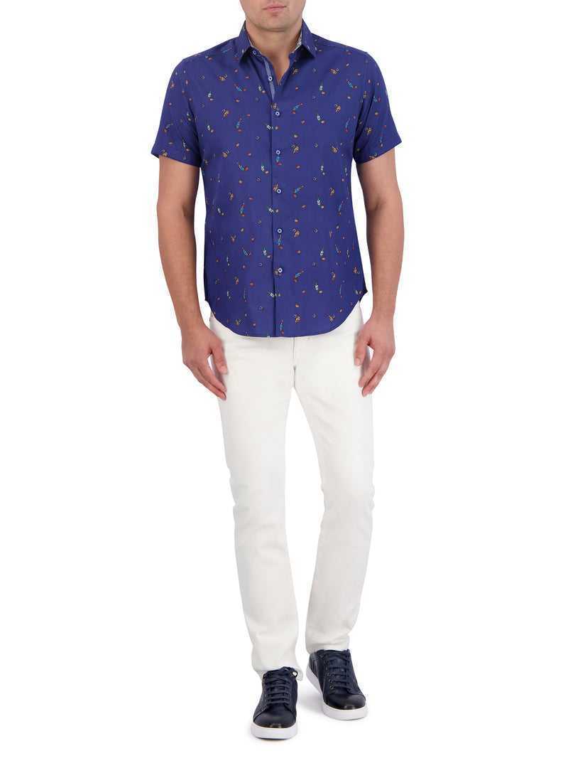 Classic Robert Graham Good-night Short Sleeve Button Down Shirt | 094137CEL