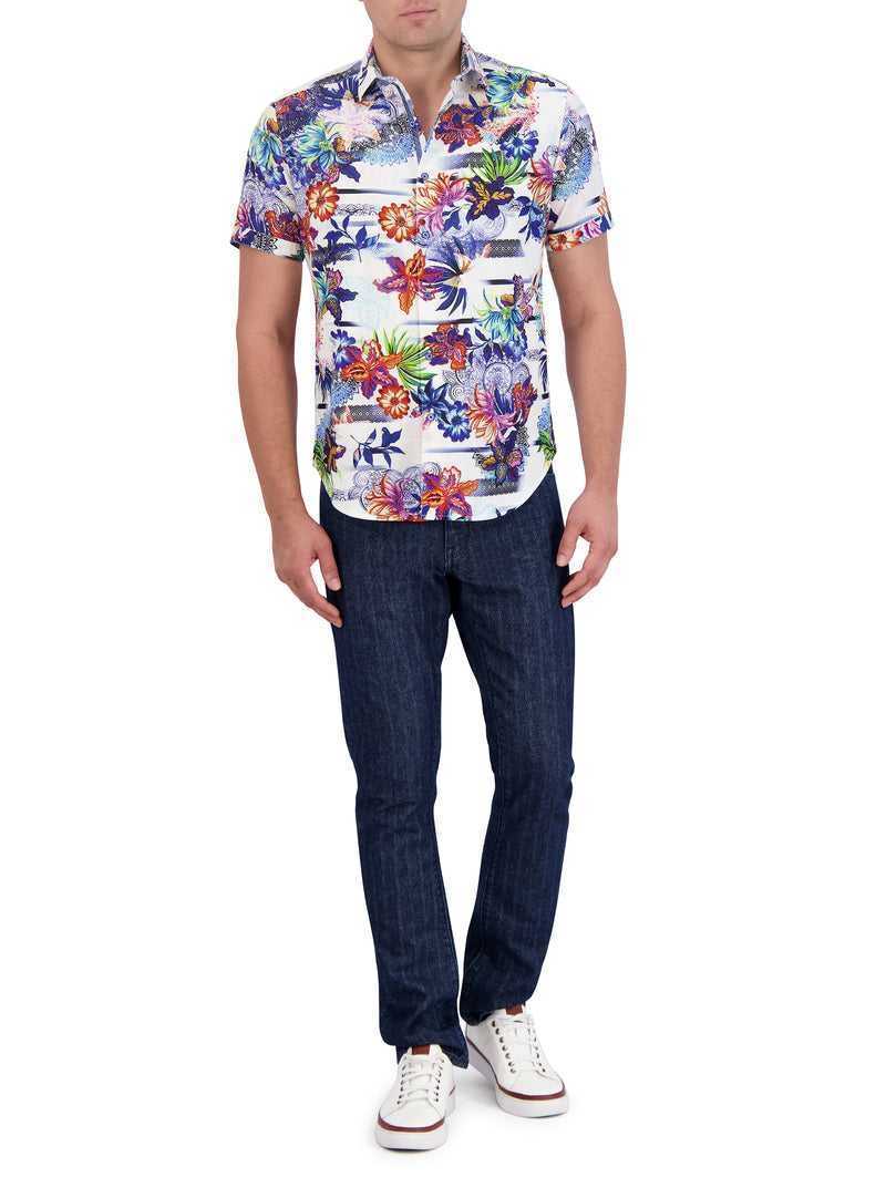 Classic Robert Graham Kendari Short Sleeve Button Down Shirt | 470159IPS