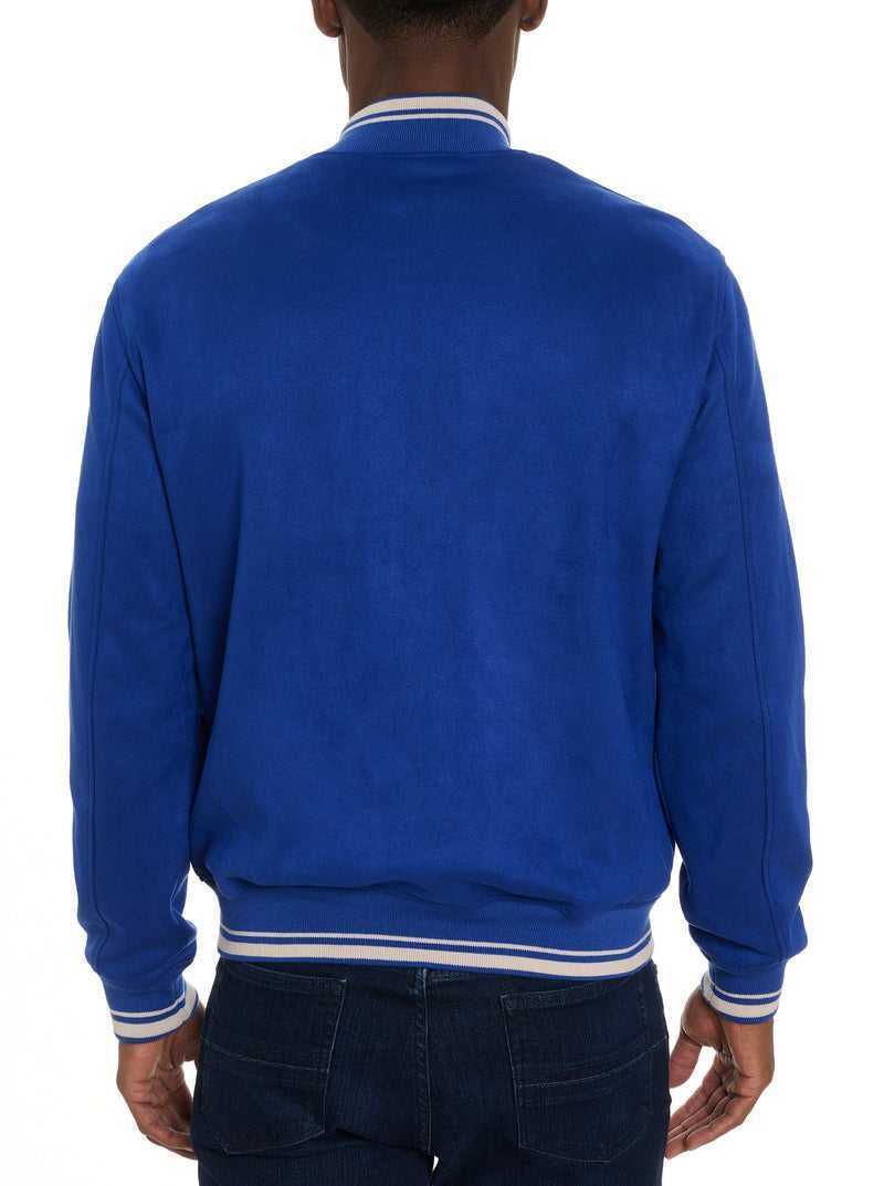 Cobalt Robert Graham Suede Bomber Jacket | 540138BPT