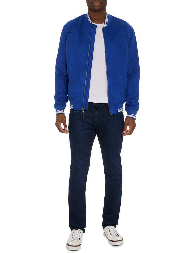 Cobalt Robert Graham Suede Bomber Jacket | 540138BPT