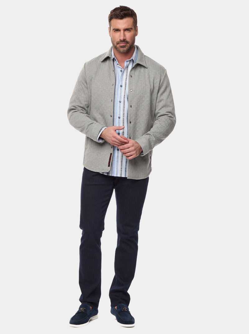 Grey Robert Graham Billard Knit Jacket | 159034ADV