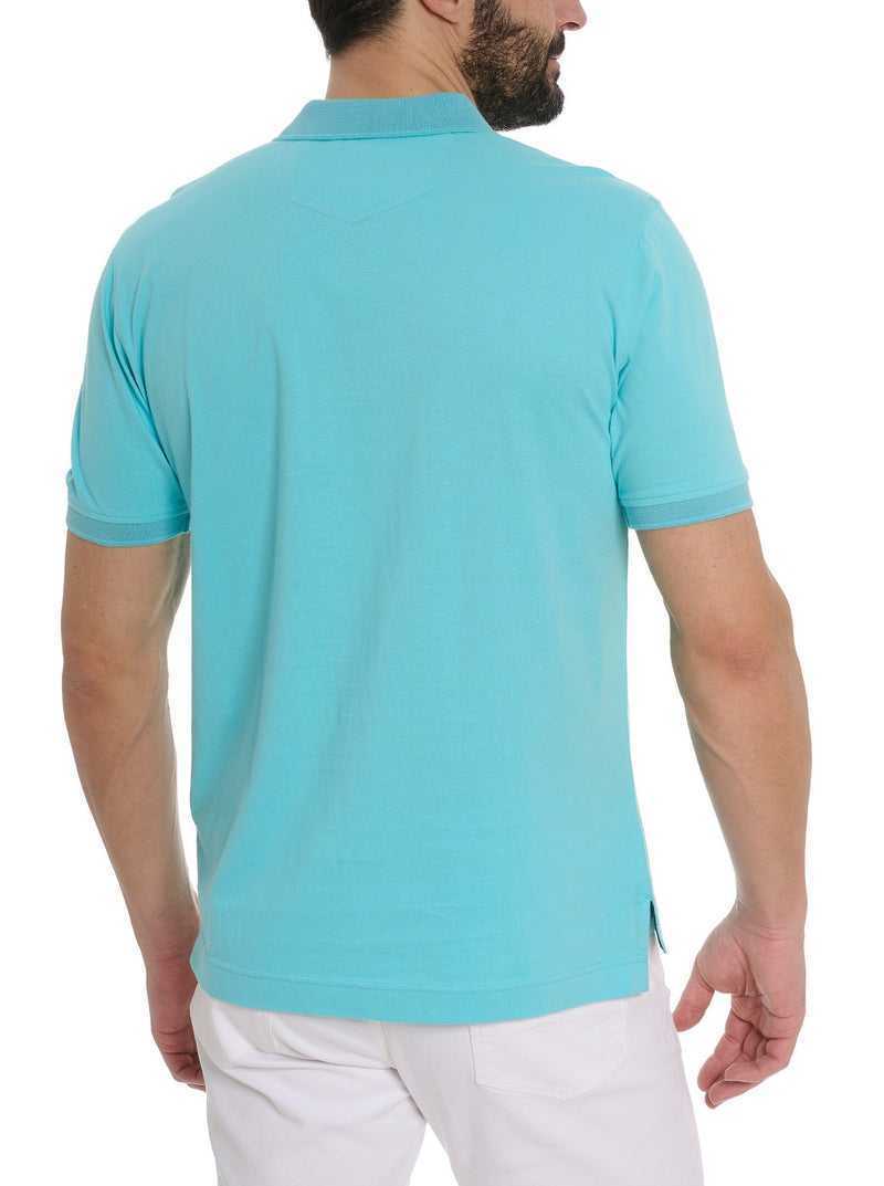 Ice Blue Robert Graham Lucifer Polo | 743621MVW