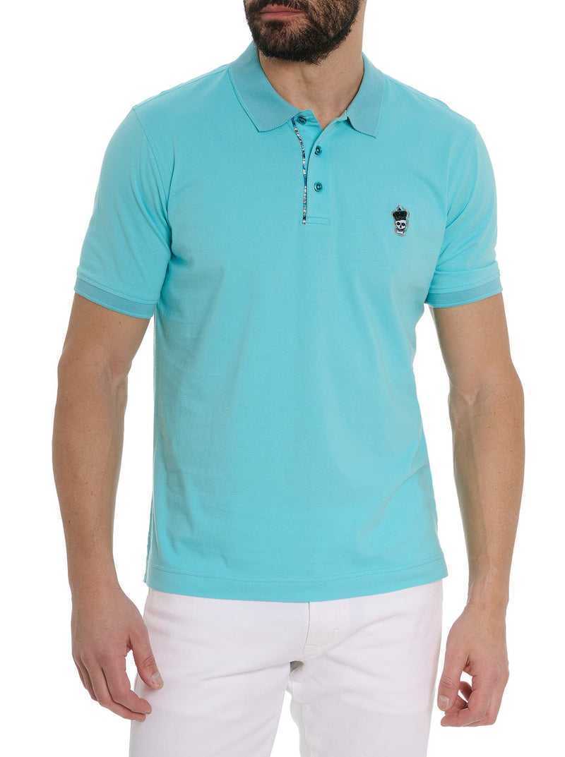 Ice Blue Robert Graham Lucifer Polo | 743621MVW