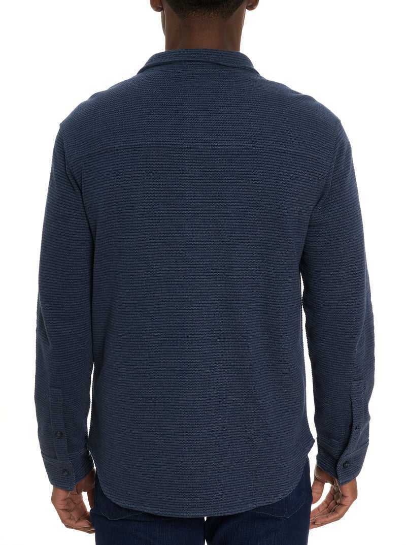 Indigo Robert Graham Brunner Long Sleeve Knit | 564138AYS