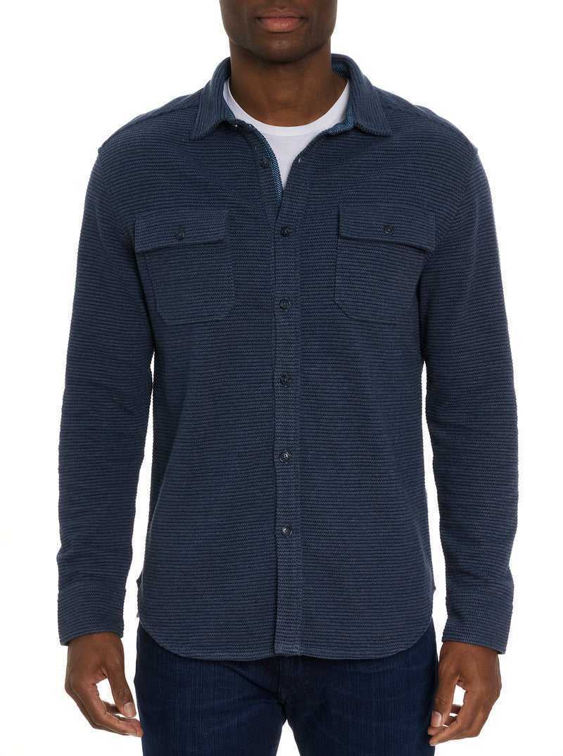 Indigo Robert Graham Brunner Long Sleeve Knit | 564138AYS