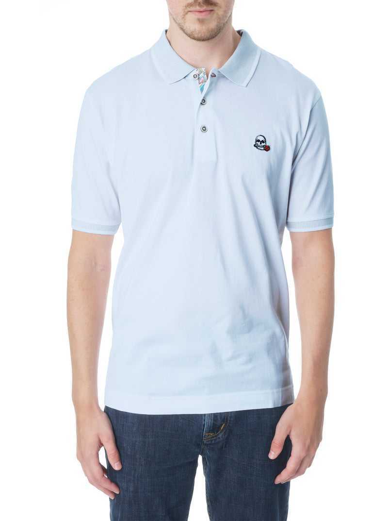 Light Blue Robert Graham Archie Polo Tall | 264807HBE