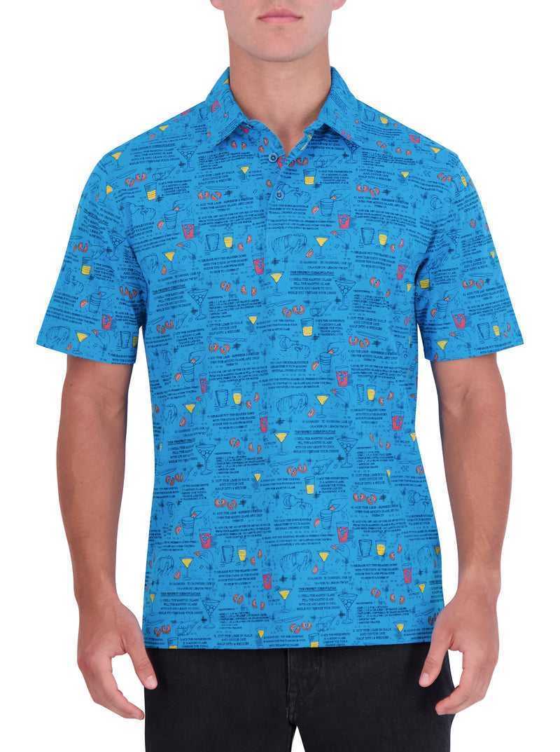 Light Blue Robert Graham Negroni Polo | 734259KPM