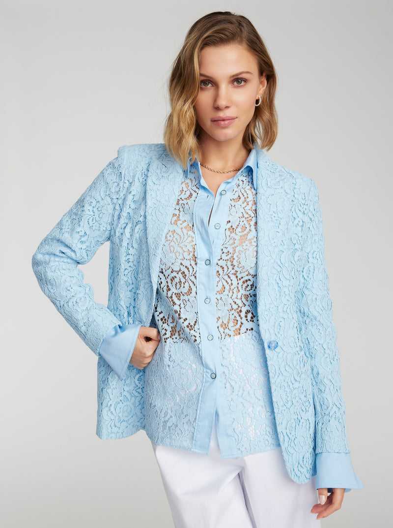 Light Blue Robert Graham Penelope Jacket | 258039ZXH