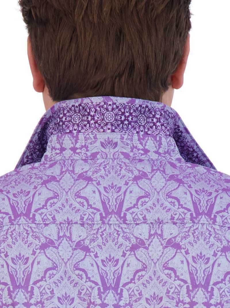 Lilac Robert Graham Highland Long Sleeve Button Down Shirt | 264758DGQ