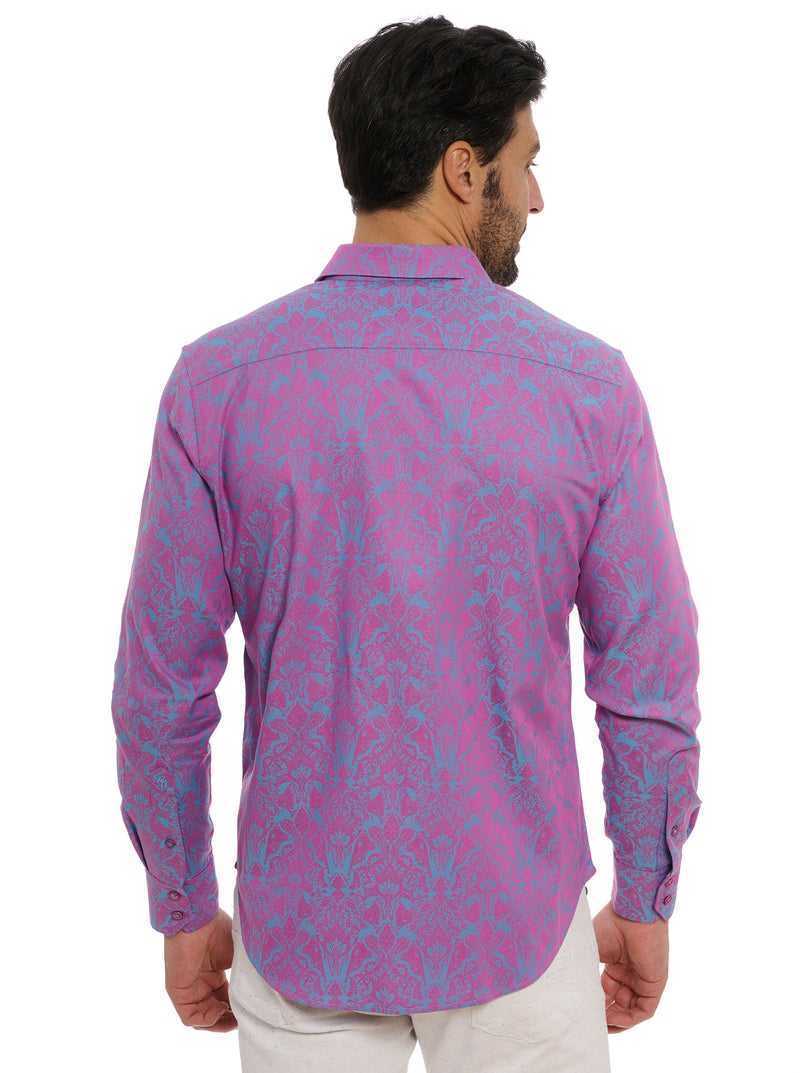 Lilac Robert Graham Highland Long Sleeve Button Down Shirt | 264758DGQ