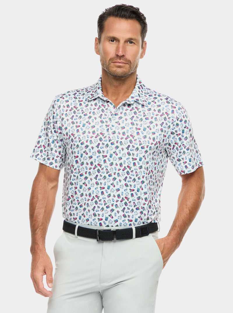 Magenta Robert Graham Shuffle N Shake Short Sleeve Knit Polo | 658723YXD