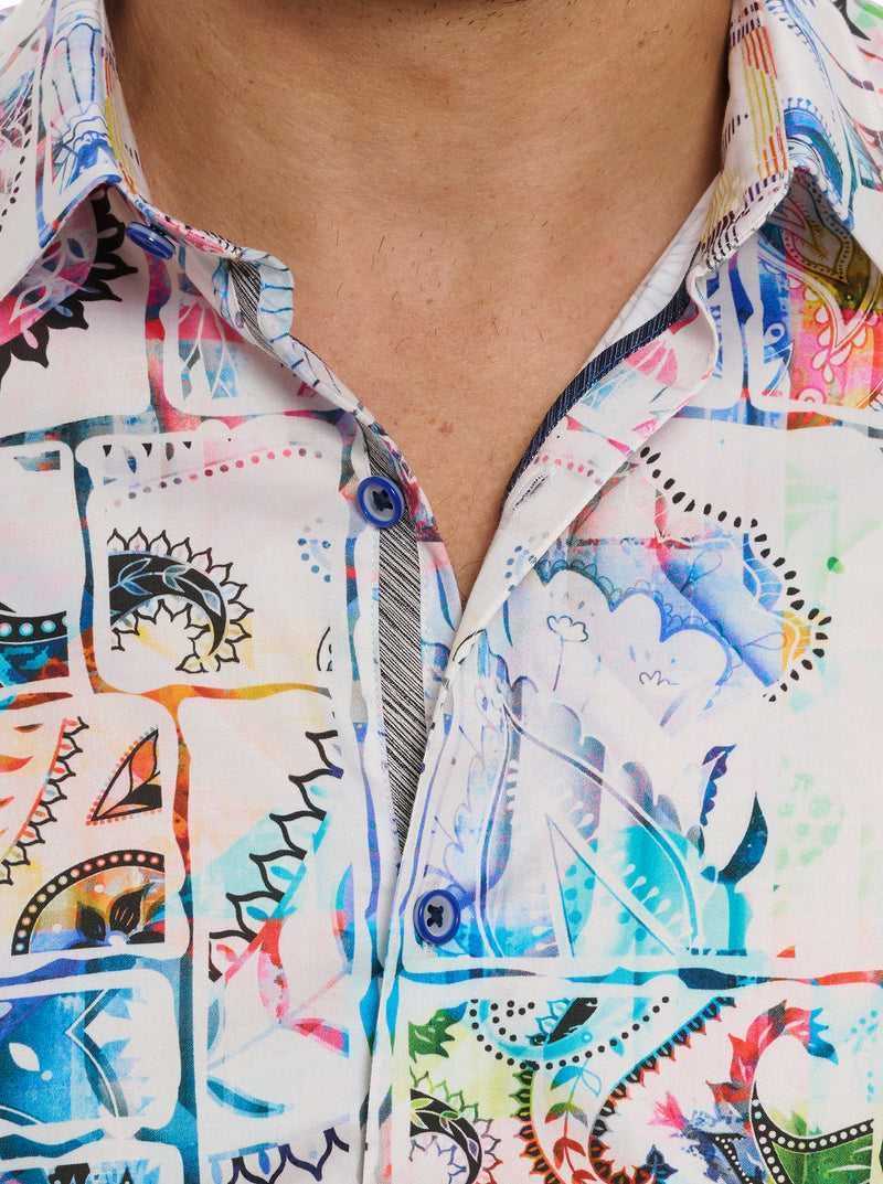 Multi Robert Graham Belize Short Sleeve Button Down Shirt | 476852YNI