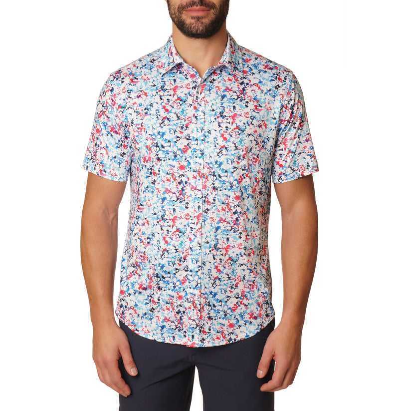 Multi Robert Graham Blanes Short Sleeve Knit Shirt | 546738FWB