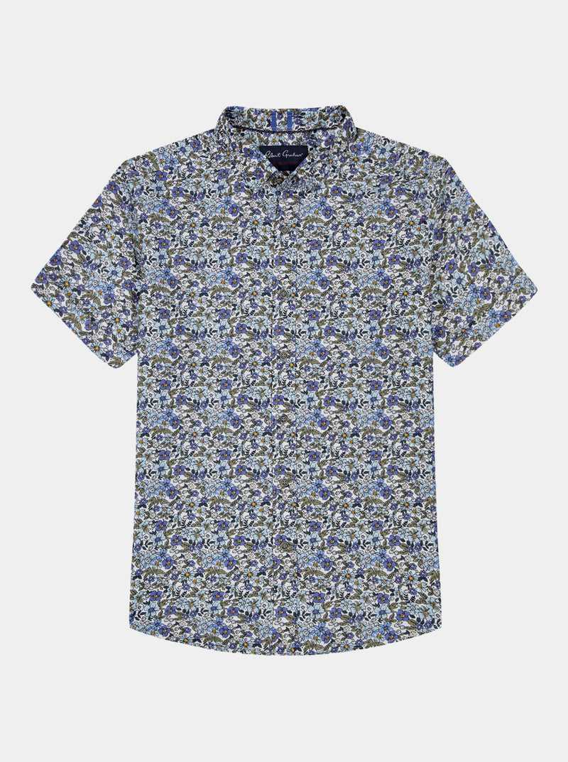 Multi Robert Graham Craso Short Sleeve Button Down Shirt | 847915OUP