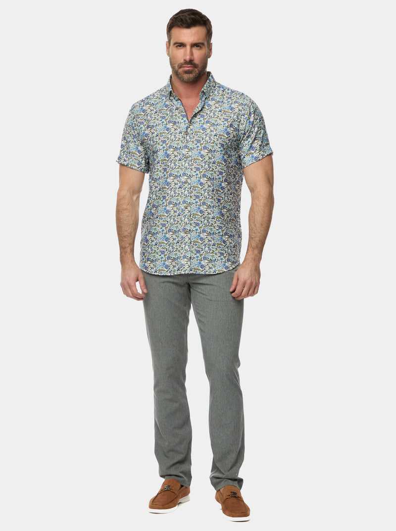 Multi Robert Graham Craso Short Sleeve Button Down Shirt | 847915OUP