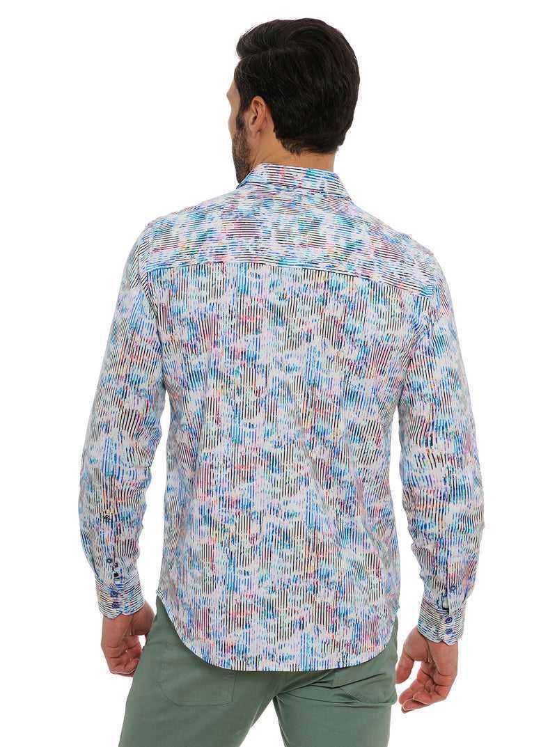 Multi Robert Graham Delray Long Sleeve Knit Shirt | 518974ZJY