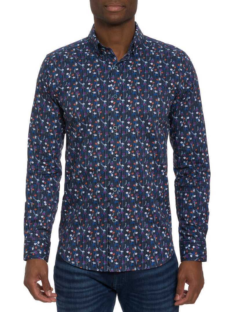 Multi Robert Graham Egger Long Sleeve Knit Button Down Shirt | 582946OLJ