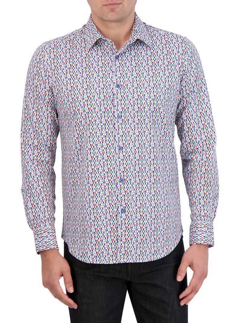 Multi Robert Graham Flamenco Motion Long Sleeve Knit Shirt | 832674RVS