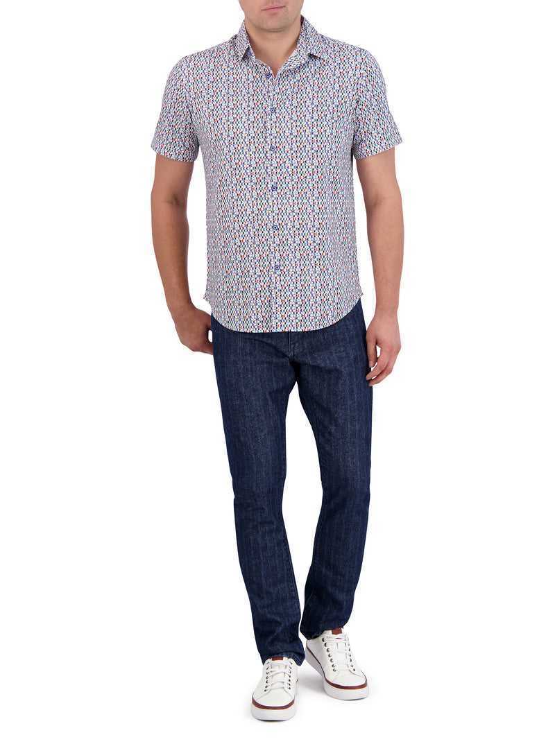 Multi Robert Graham Flamenco Motion Short Sleeve Knit Shirt | 092453XGF