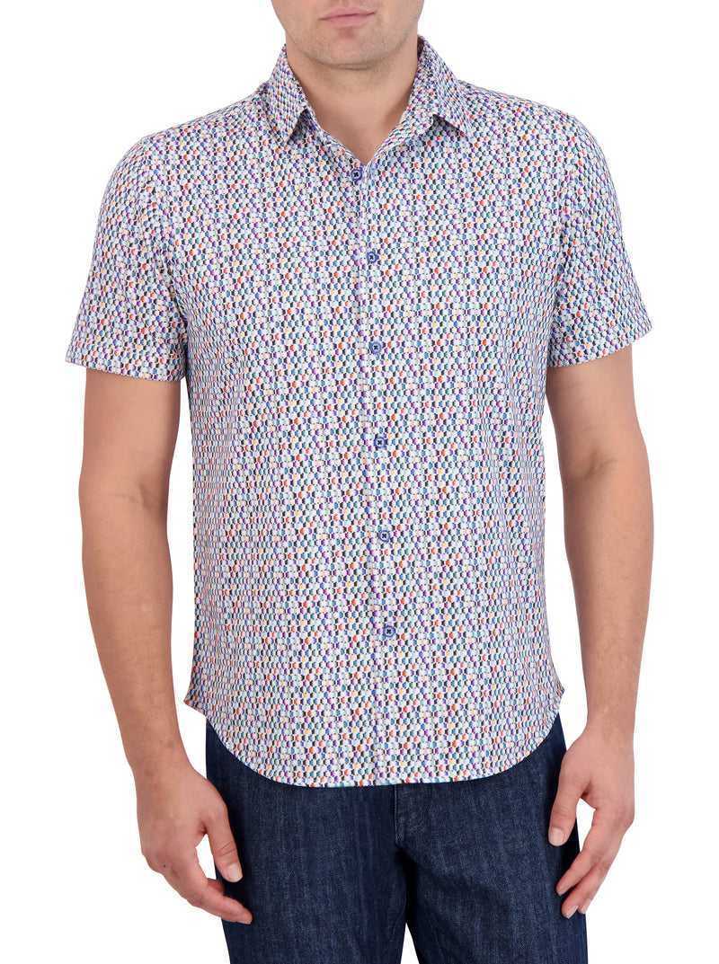 Multi Robert Graham Flamenco Motion Short Sleeve Knit Shirt | 638421IDG