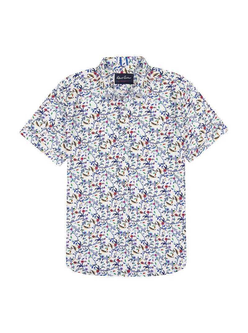 Multi Robert Graham Landon Short Sleeve Button Down Shirt | 175809ZIG