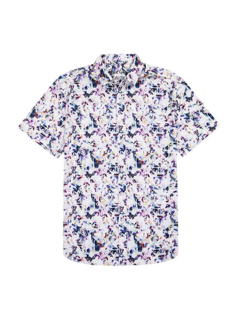 Multi Robert Graham Le Pelosa Short Sleeve Knit Shirt | 872651MJV