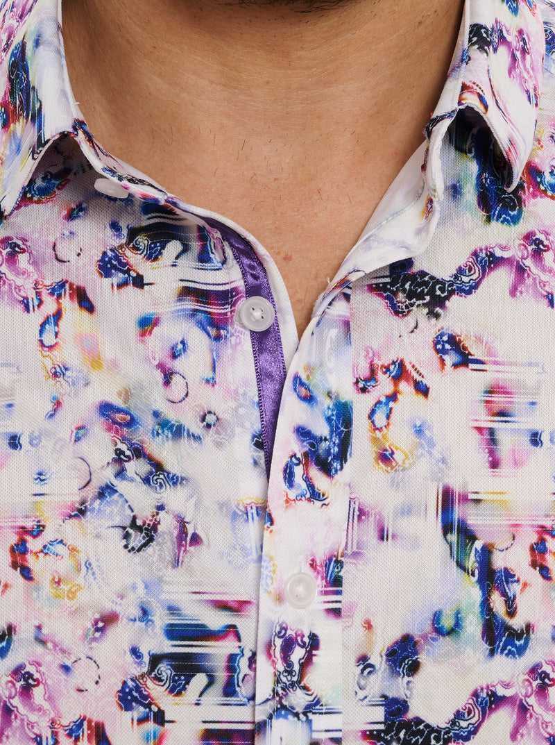 Multi Robert Graham Le Pelosa Short Sleeve Knit Shirt | 872651MJV