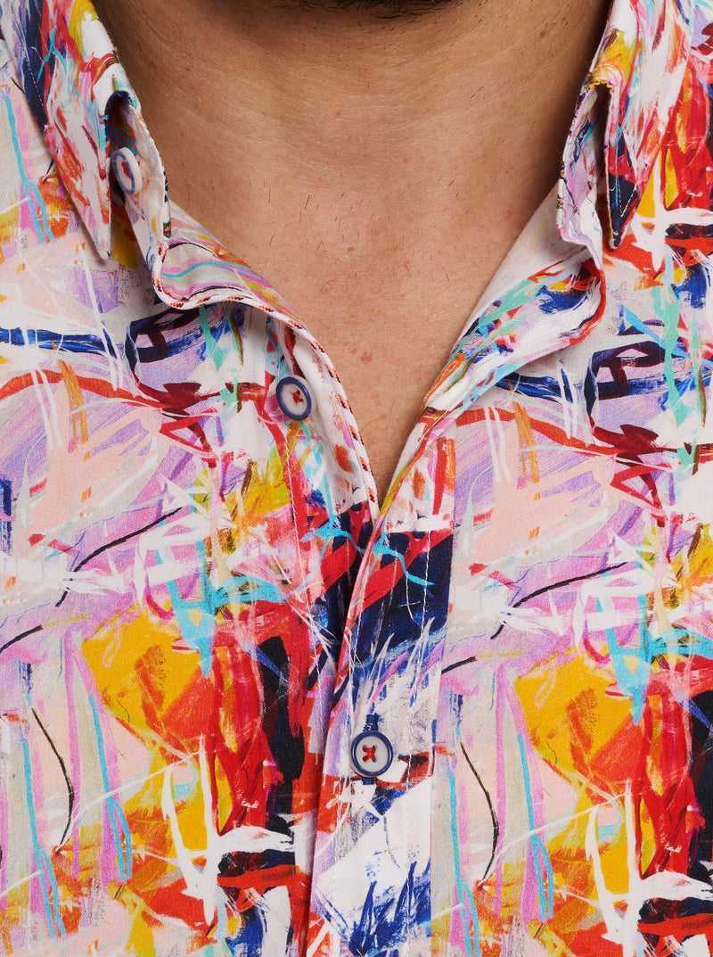 Multi Robert Graham Ledger Short Sleeve Button Down Shirt Big | 173604OES