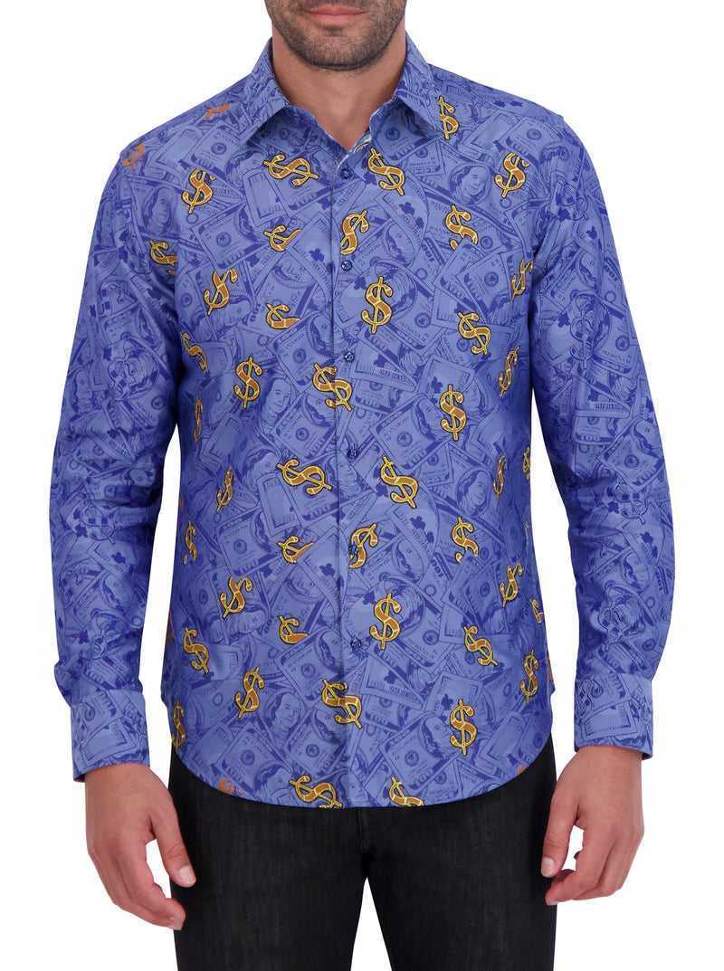 Multi Robert Graham Limited Edition Bankroll Long Sleeve Button Down Shirt | 374125MQL